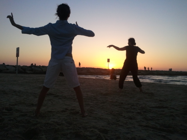 טאי צ'י בשקיעה